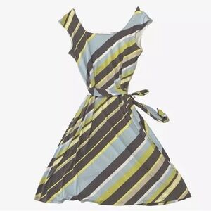 NWT Merona ankle length striped dress